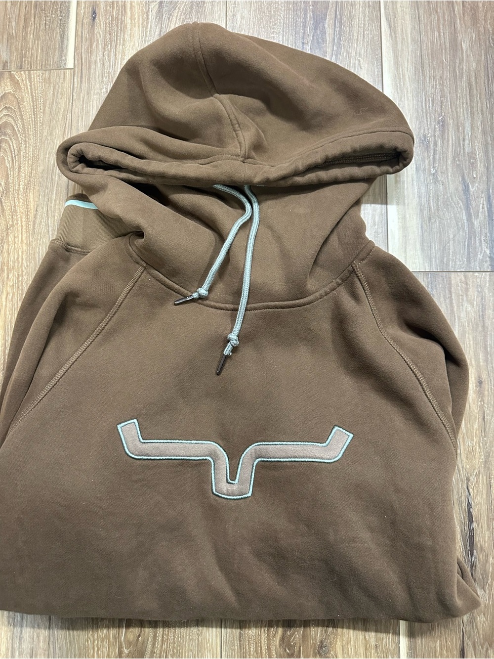 Kimes Ranch Brown Hoodie with Light Trim Logo